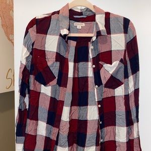 Burgundy flannel